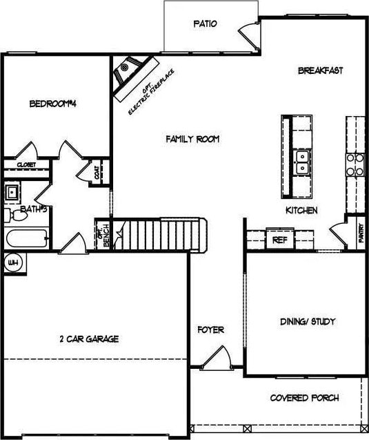 50 Scout Hut Rd, Danielsville, GA 30633 - home floor plan