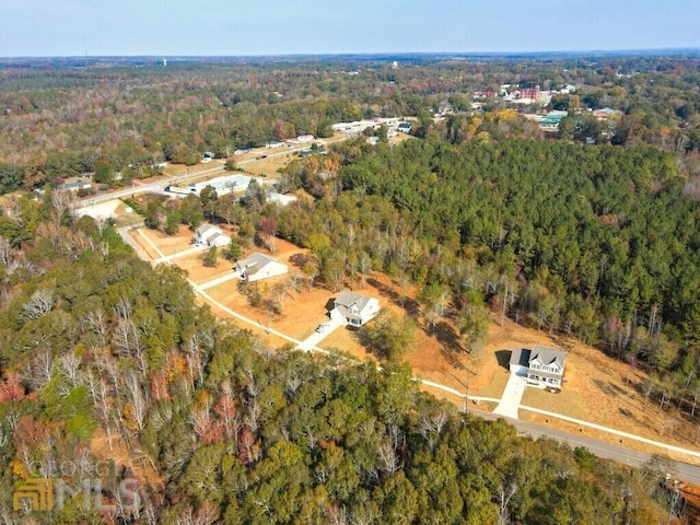 50 Scout Hut Rd, Danielsville, GA 30633 - aerial view of property and surrounding area with a heavily wooded area