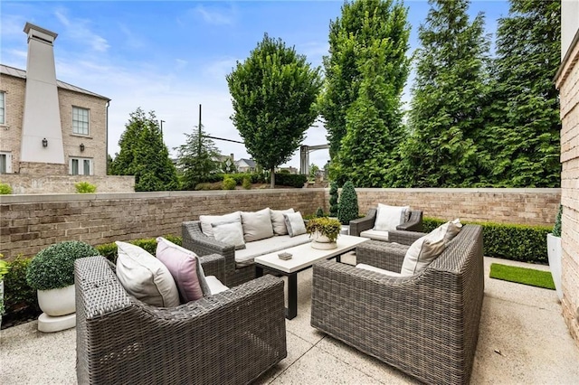 132 Grand Cres, Alpharetta, GA 30009 - view of patio / terrace with outdoor lounge area