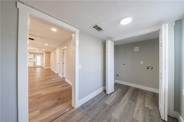141 Nathan Rd, Atlanta, GA 30331 - corridor featuring wood finished floors, baseboards, a textured ceiling, and recessed lighting