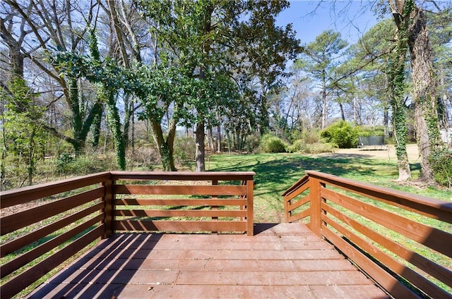 141 Nathan Rd, Atlanta, GA 30331 - wooden terrace with a yard