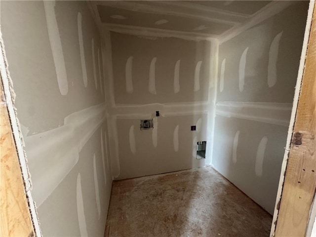 view of clothes washing area