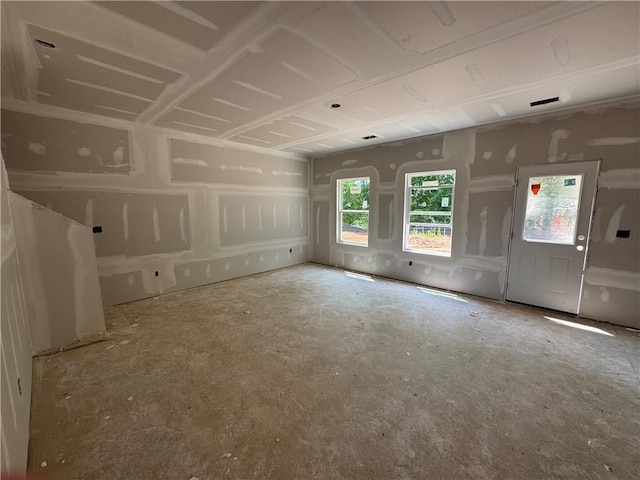 view of unfurnished living room