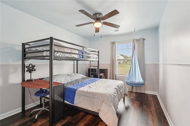 29 Gaston Ct, Hoschton, GA 30548 - bedroom with wood finished floors, baseboards, and a ceiling fan