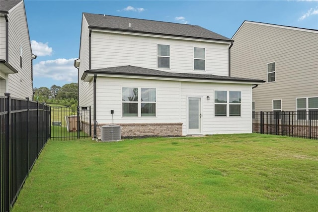 29 Gaston Ct, Hoschton, GA 30548 - rear view of property featuring central AC unit