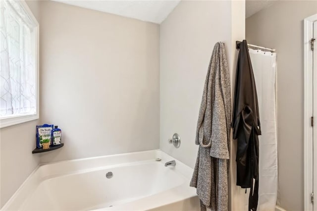 5519 Princeton Oaks Ln, Sugar Hill, GA 30518 - full bathroom with toilet, vanity, tile patterned floors, and a shower with shower curtain