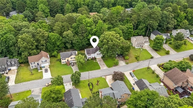 5519 Princeton Oaks Ln, Sugar Hill, GA 30518 - aerial view of residential area with a forest