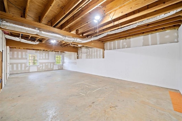 view of basement