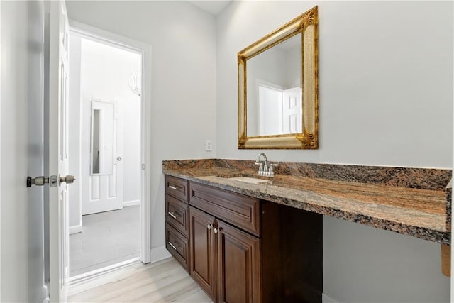 4011 Charrwood Trce, Marietta, GA 30062 - bathroom featuring vanity and wood finished floors
