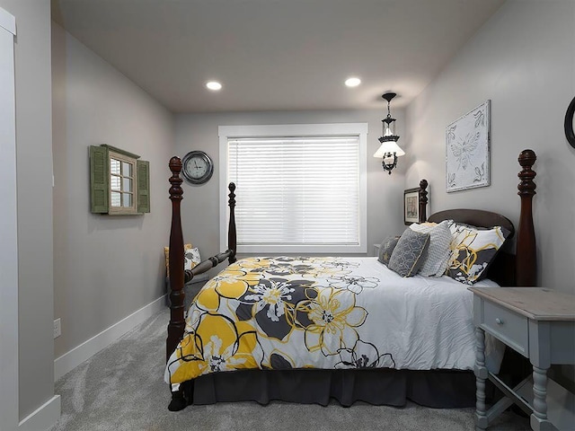 712 Broken Arrow, Waleska, GA 30183 - carpeted bedroom featuring baseboards and recessed lighting