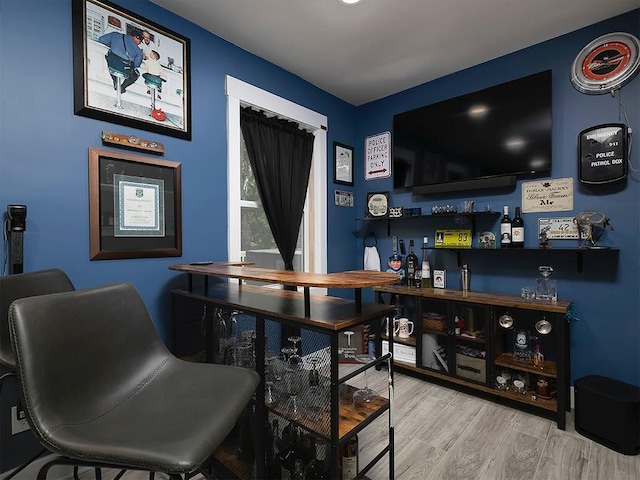 712 Broken Arrow, Waleska, GA 30183 - indoor dry bar featuring wood finished floors