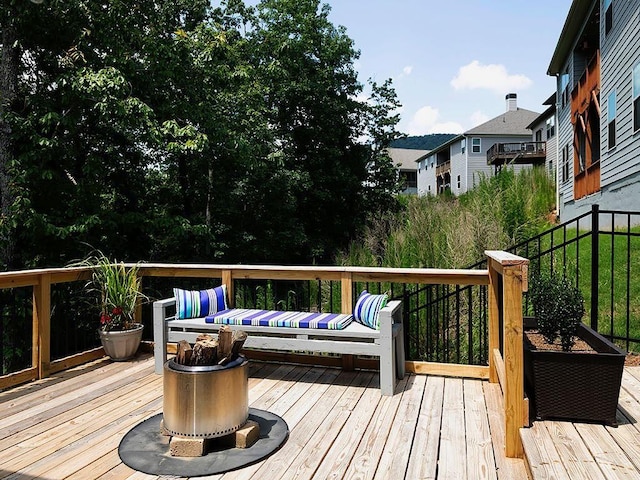 712 Broken Arrow, Waleska, GA 30183 - view of wooden terrace