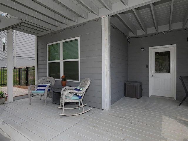 712 Broken Arrow, Waleska, GA 30183 - view of wooden deck