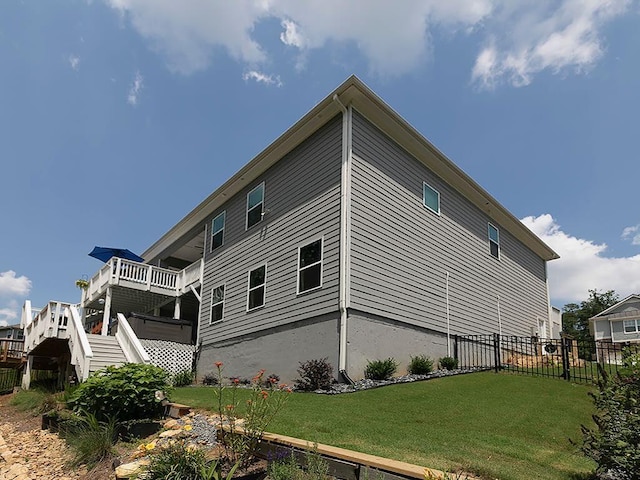 712 Broken Arrow, Waleska, GA 30183 - view of side of home with stairway