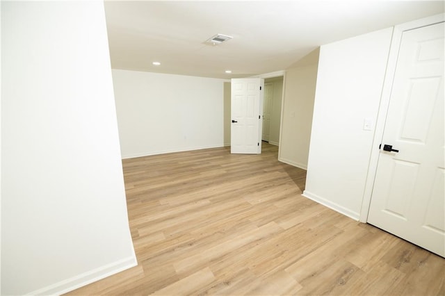 4336 Parkview Dr, Lithia Springs, GA 30122 - unfurnished room with baseboards, light wood-style floors, and recessed lighting