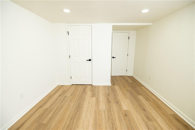 4336 Parkview Dr, Lithia Springs, GA 30122 - unfurnished bedroom featuring baseboards, recessed lighting, and light wood-type flooring