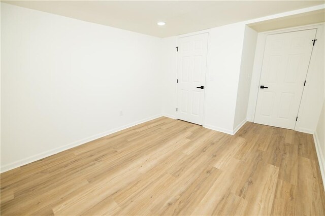 4336 Parkview Dr, Lithia Springs, GA 30122 - unfurnished room featuring baseboards, light wood-type flooring, and recessed lighting