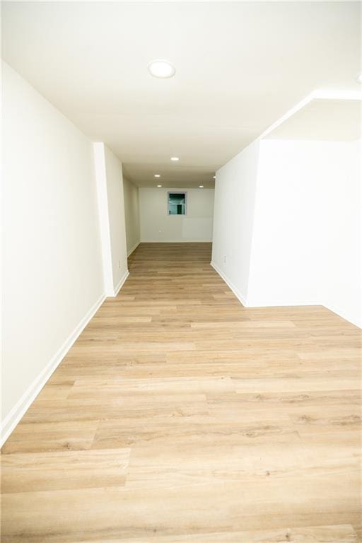 4336 Parkview Dr, Lithia Springs, GA 30122 - spare room featuring light wood-style flooring, baseboards, and recessed lighting