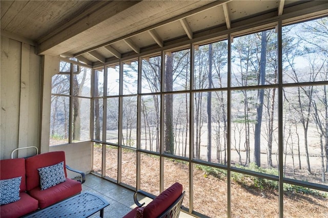 view of sunroom / solarium