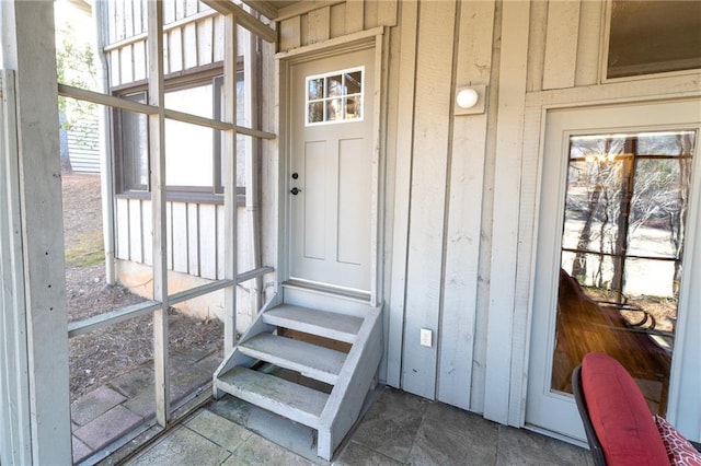 view of sunroom / solarium