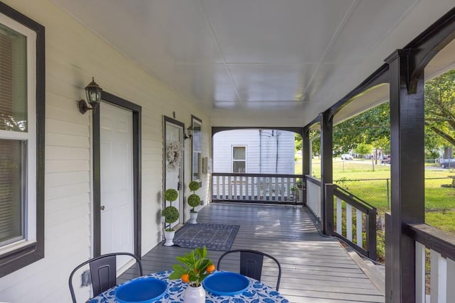 11 Poplar St, Porterdale, GA 30014 - deck with covered porch