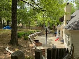 view of yard with a patio