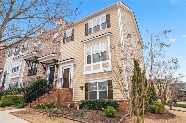 multi unit property with brick siding