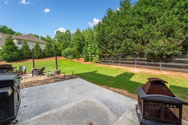 501 Rabun Ct, Canton, GA 30115 - view of yard with a patio area and a fire pit