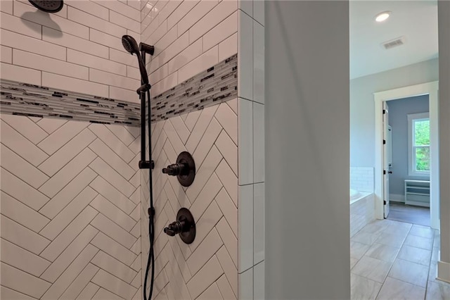 6449 Snelling Mill Rd, Flowery Branch, GA 30542 - bathroom featuring tiled shower