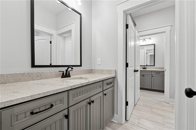 bathroom with vanity