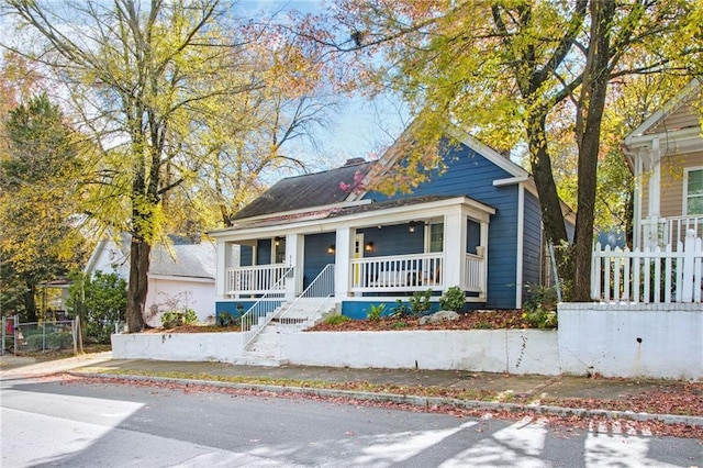 bungalow with a porch