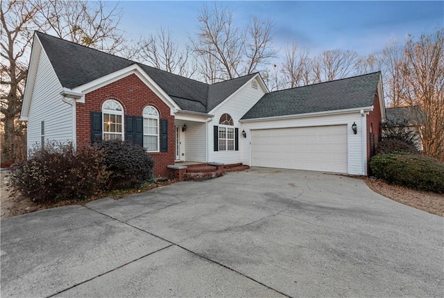 ranch-style house with a garage