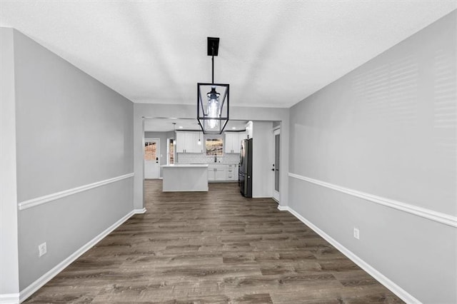 interior space featuring dark hardwood / wood-style floors