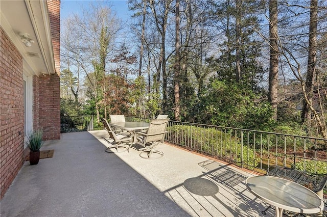 view of patio / terrace with outdoor dining space