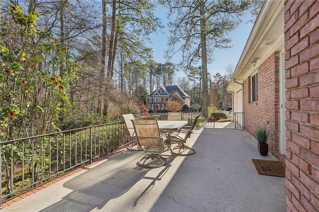 view of patio / terrace featuring outdoor dining area