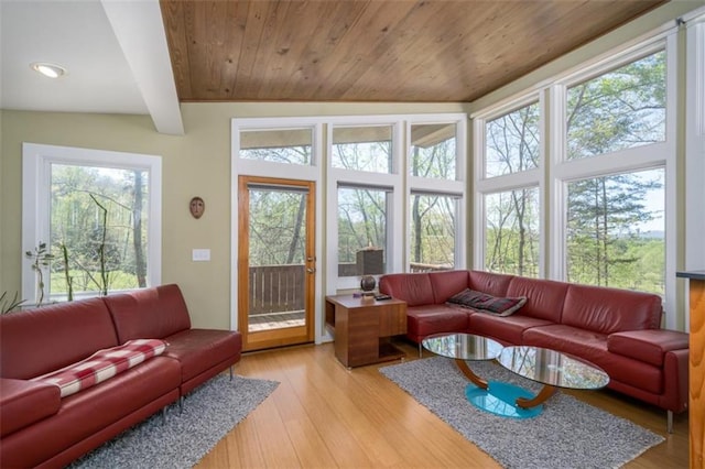 view of sunroom / solarium