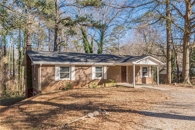 view of ranch-style house