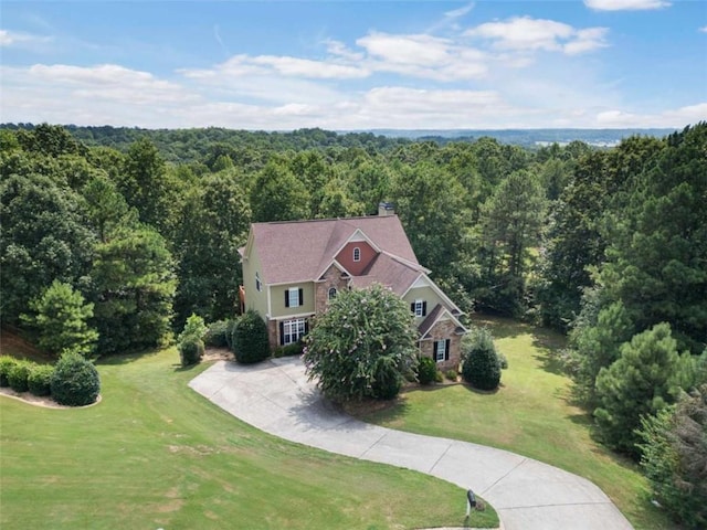 5737 Russell Ct, Douglasville, GA 30135 - aerial view with a wooded view