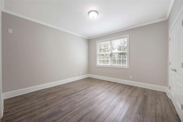 5737 Russell Ct, Douglasville, GA 30135 - unfurnished room with baseboards, crown molding, and wood finished floors