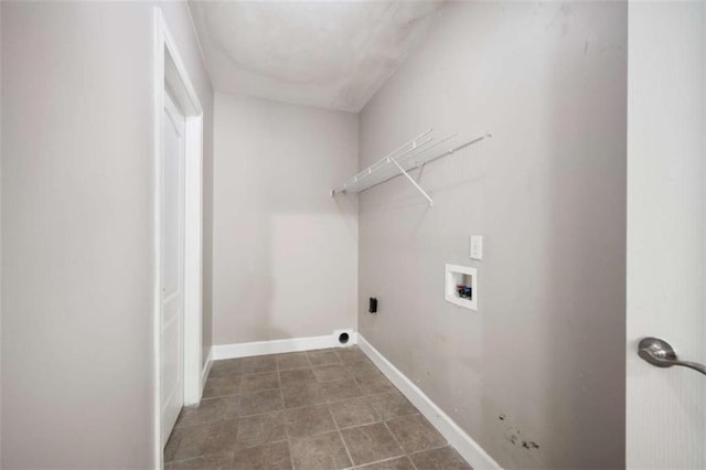 5737 Russell Ct, Douglasville, GA 30135 - laundry room featuring laundry area, washer hookup, baseboards, and electric dryer hookup