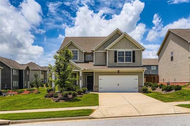 2486 Bear Mountain St, Lithonia, GA 30058 - craftsman-style home featuring a garage and driveway