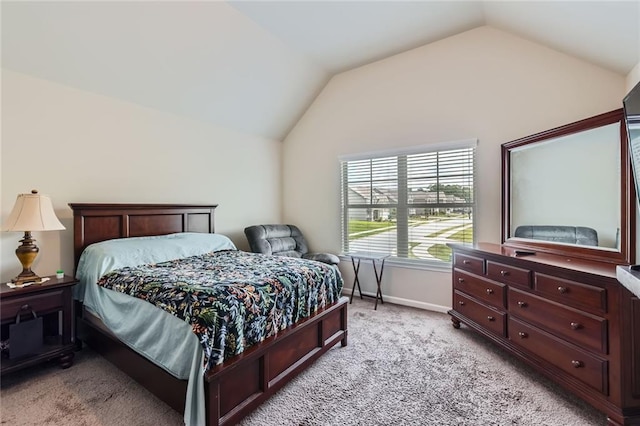 2486 Bear Mountain St, Lithonia, GA 30058 - bedroom with light carpet and lofted ceiling