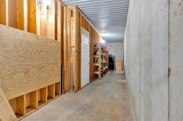 view of storage room
