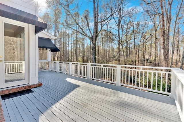 view of deck