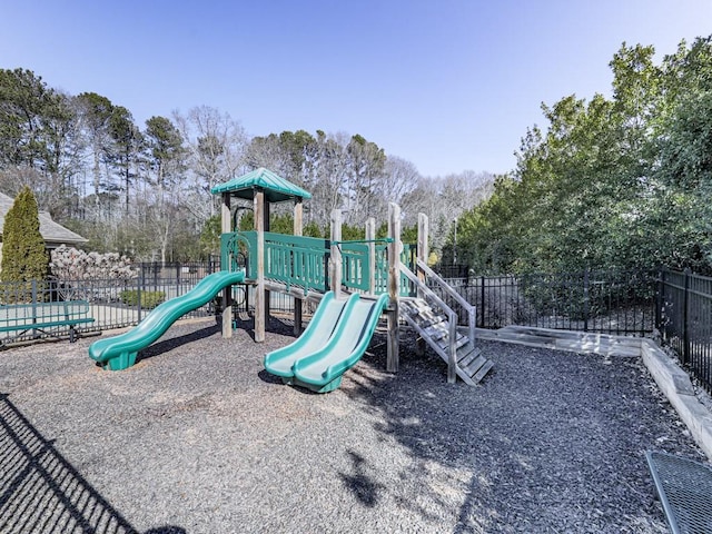 community playground featuring fence