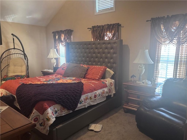 2610 Gadsen Walk, Duluth, GA 30097 - carpeted bedroom featuring lofted ceiling