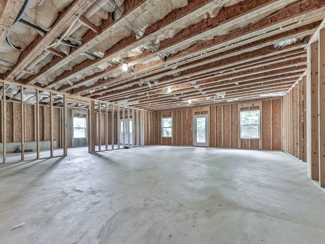 view of basement