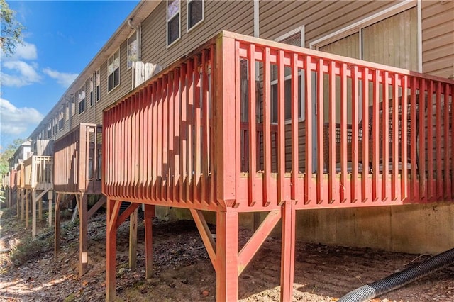 exterior space with a wooden deck