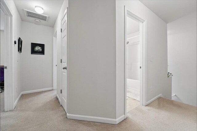 2545 Gatewater Ct, Cumming, GA 30040 - hall featuring carpet, an upstairs landing, and baseboards