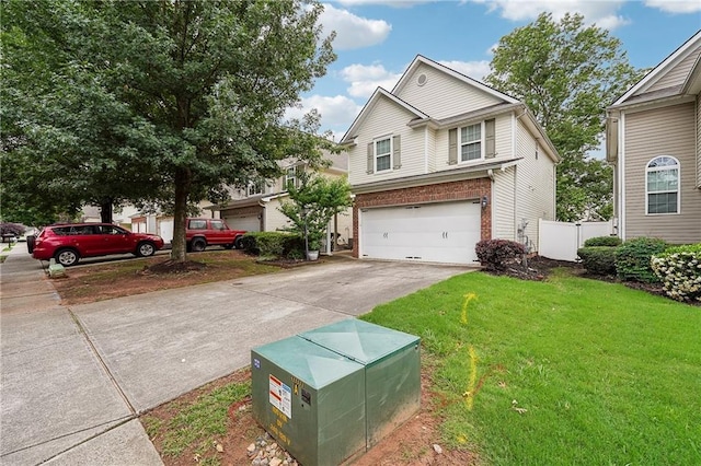 2545 Gatewater Ct, Cumming, GA 30040 - view of front of property with driveway, an attached garage, and brick siding